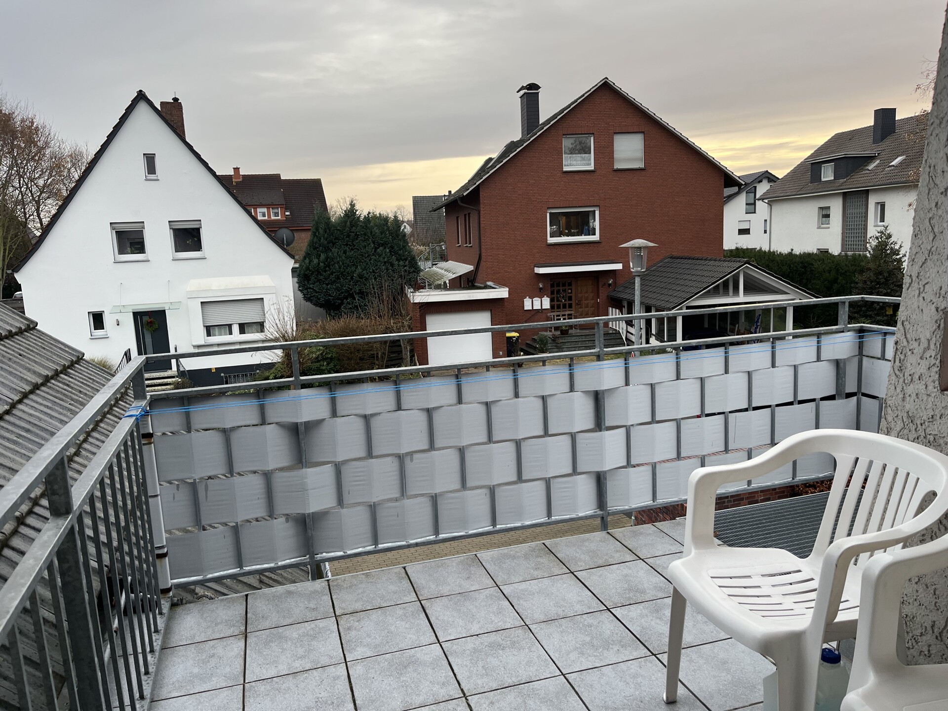 Aufgang und Balkon