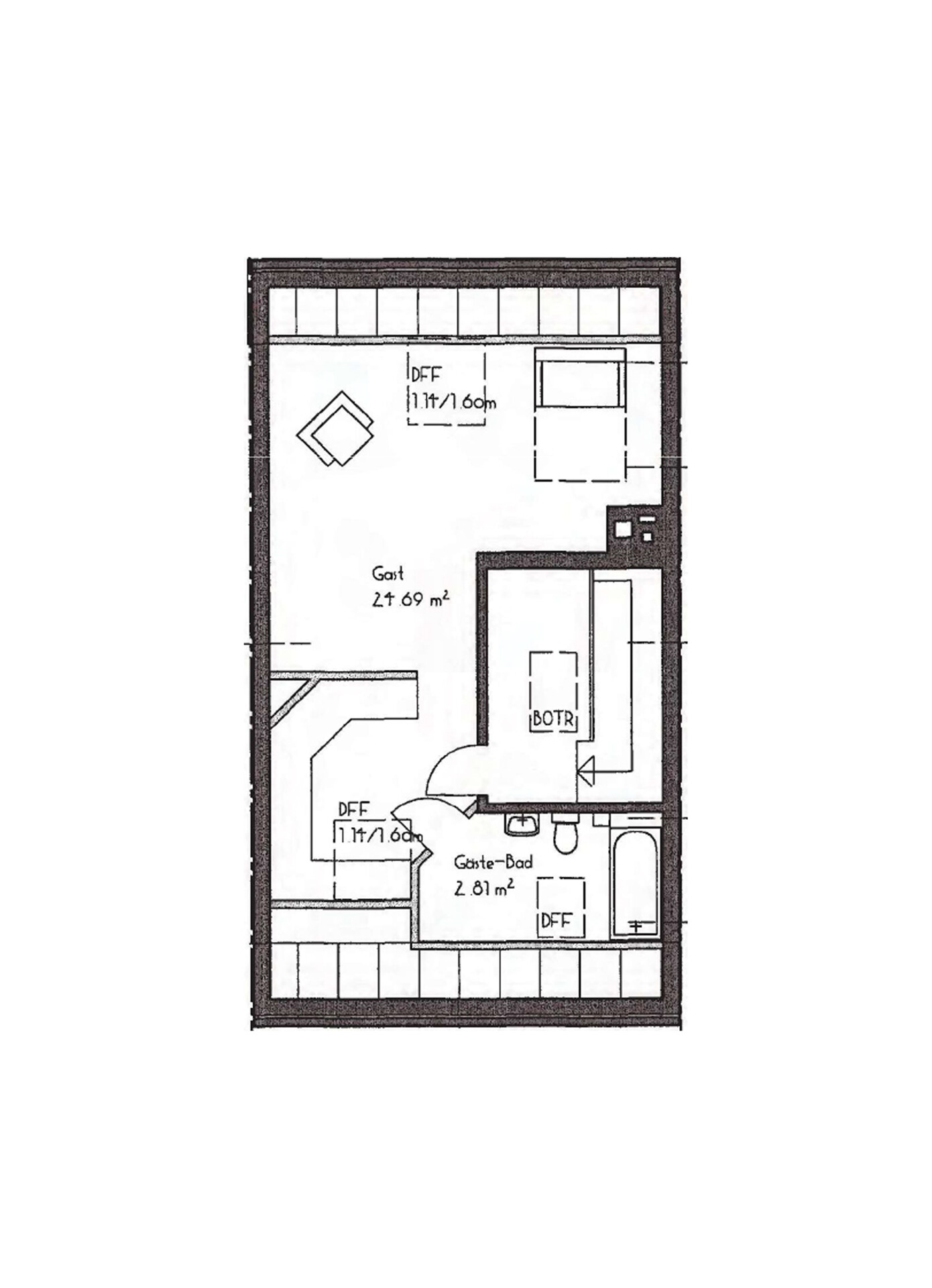 Grundriss Spitzboden